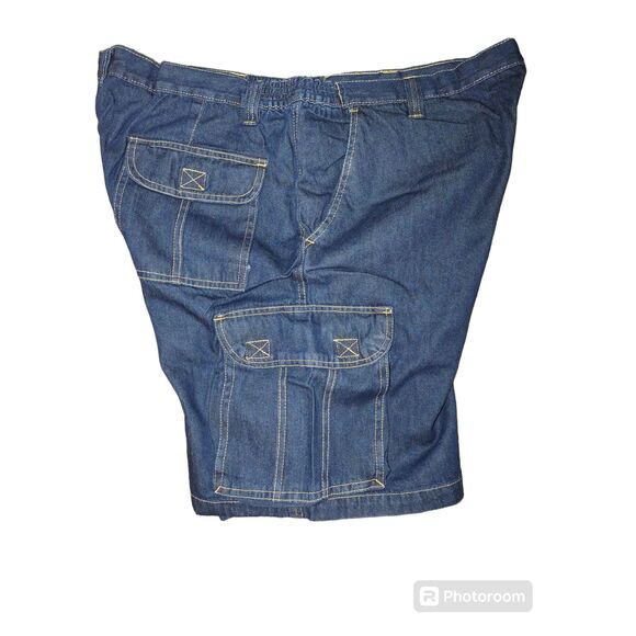 Kingsize Big and Tall Cargo Jean Shorts with Elastic Sides size 44 Tall - Picture 3 of 5